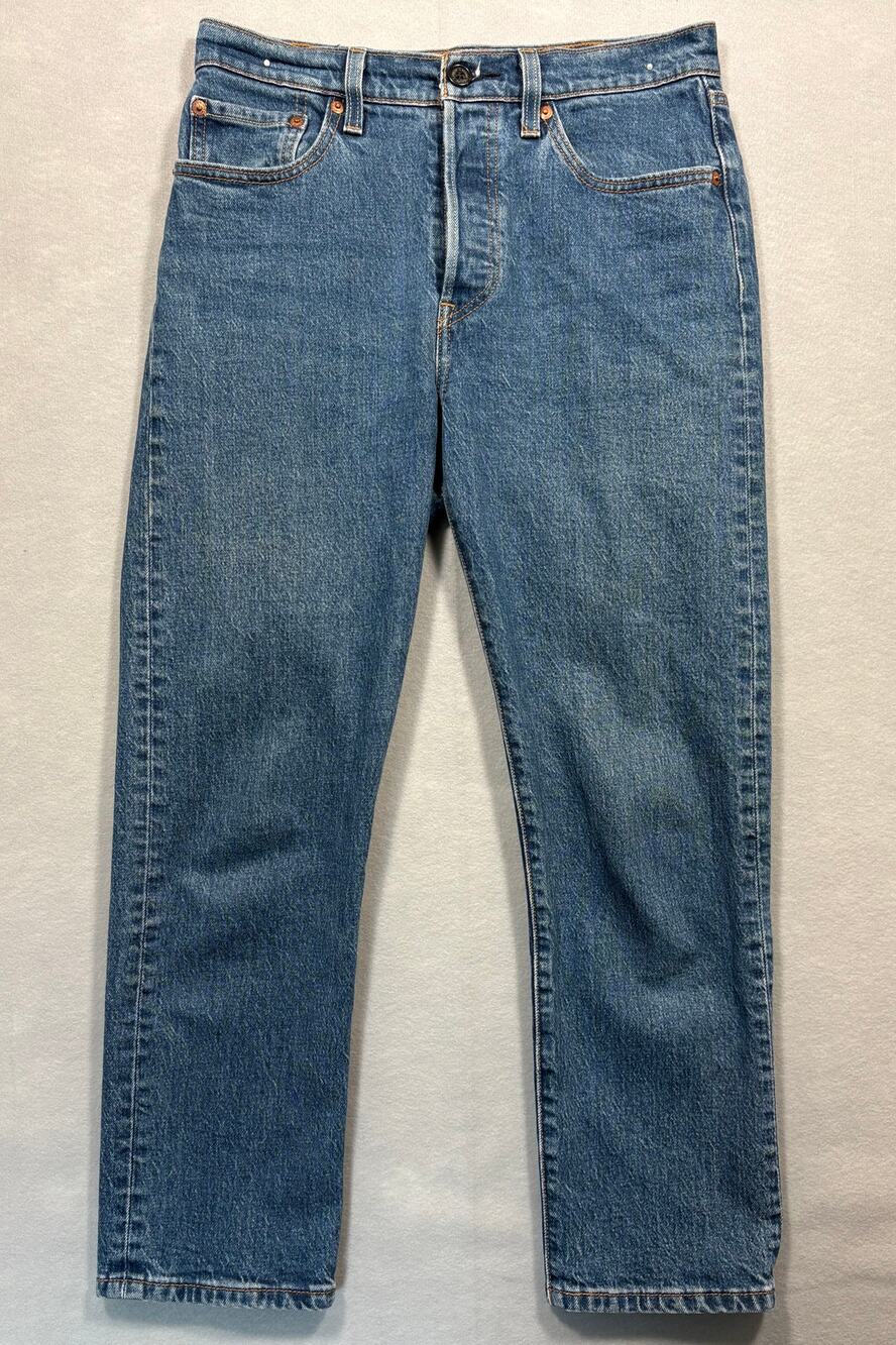 Levi’s 501 Women’s Jeans – Blue Denim – Size 28W 25L